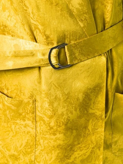 Shop Maison Père Belted Blouse In Yellow