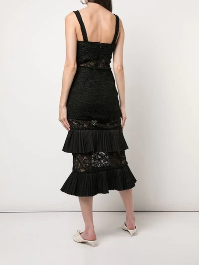 Shop Alexis Lyssa Tiered Lace Dress - Black