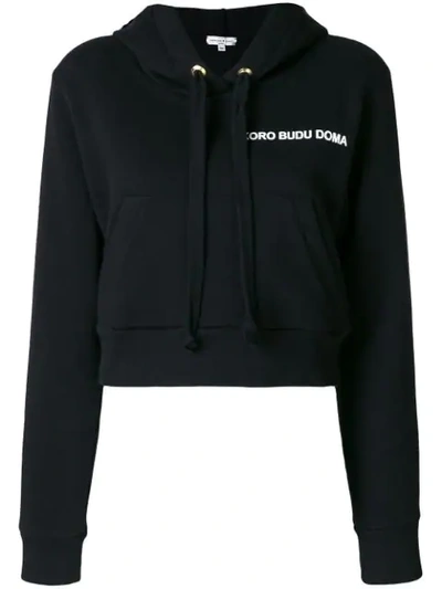 Shop Natasha Zinko I'll Be Home Soon Hoodie - Black