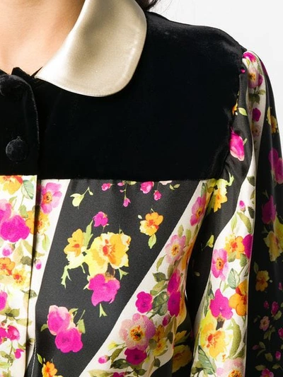 Shop Gucci Floral Print Shirt In Black