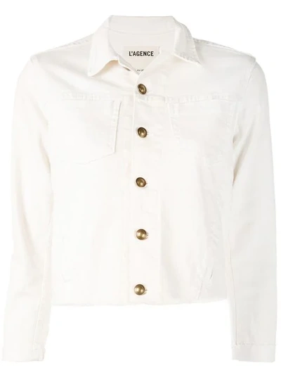 L Agence Janelle Jacket In White