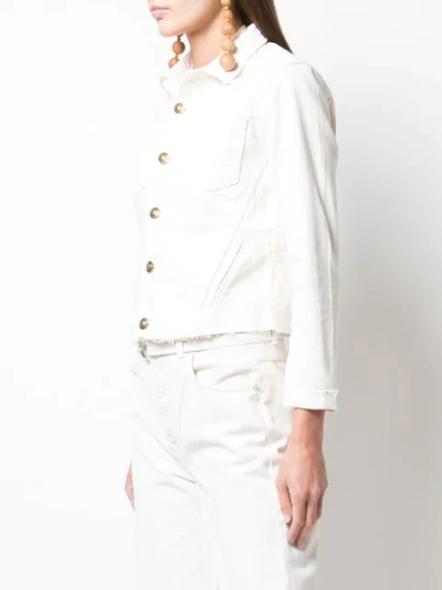 L Agence Janelle Jacket In White