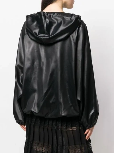 Shop Givenchy Flared Hoodie In Black