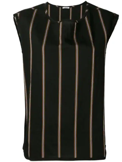 Shop Barena Venezia Striped Top In Nero