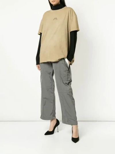 Shop A-cold-wall* Wide-leg Track Pants - Grey