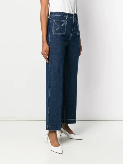 Shop Alexa Chung Bootcut Jeans - Blue