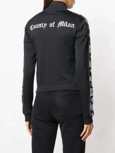 MARCELO BURLON COUNTY OF MILAN DISNEY TAPE TRACK JACKET - 黑色