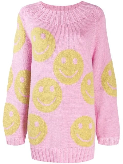 Shop Marc Jacobs Smiley Jumper In Pink