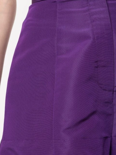 Shop Bambah Faille Culottes In Purple