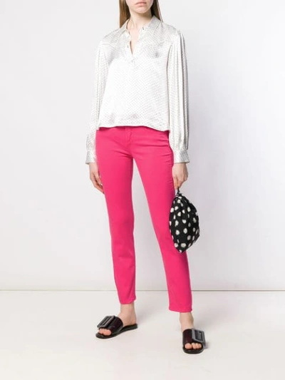 Shop Cambio Slim Fit Jeans In Pink