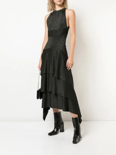 Shop Proenza Schouler Sleeveless Asymmetric Maxi Dress In Black