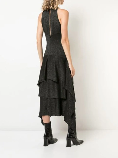 Shop Proenza Schouler Sleeveless Asymmetric Maxi Dress In Black