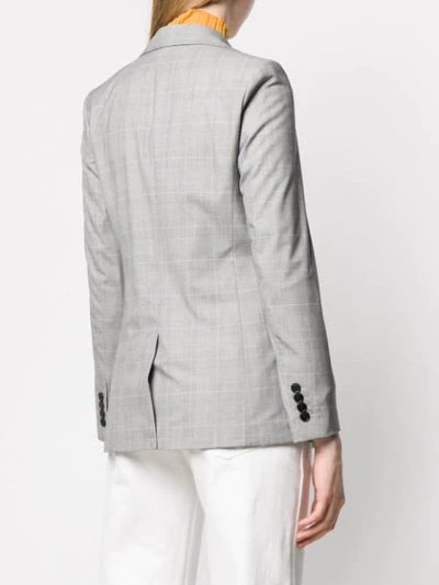 Shop Calvin Klein Tailored Blazer Jacket In Grey