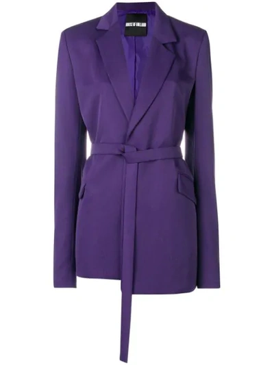 Shop House Of Holland Tailored Blazer In Purple