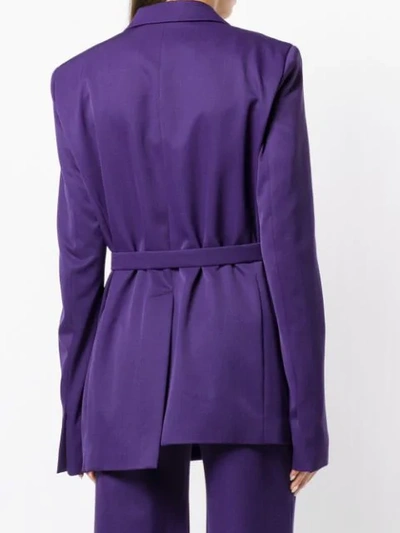 Shop House Of Holland Tailored Blazer In Purple