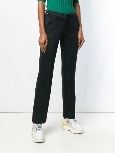 Shop Cambio Creased Slim-fit Trousers In Black