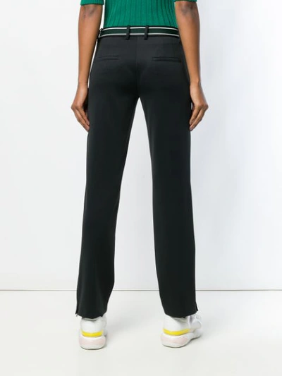 Shop Cambio Creased Slim-fit Trousers In Black