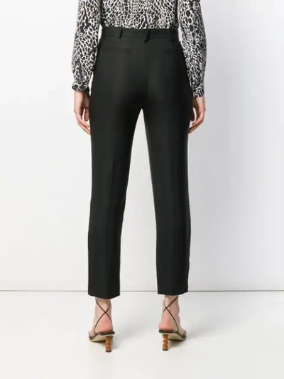 Shop Pinko Slim-fit Tailored Trousers - Black