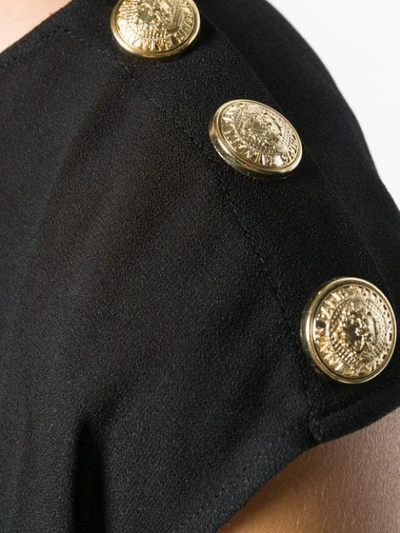 Shop Balmain Embellished Vest Top In Black