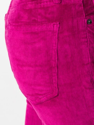 Shop Current Elliott Flared Corduroy Trousers In Pink