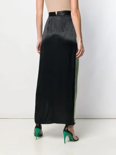 Shop Act N°1 Asymmetric Draped Skirt In Green