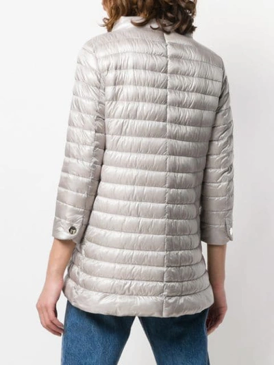 HERNO MID-LENGTH PADDED JACKET - 大地色
