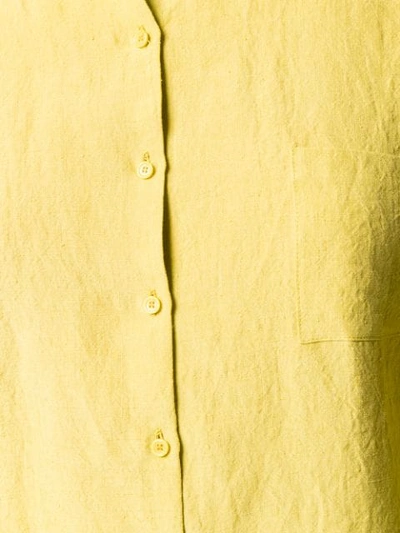 APUNTOB 超大款亨利领连衣裙 - 黄色
