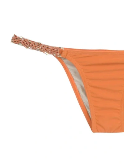 Shop Amir Slama Embellished Bikini Set In Laranja