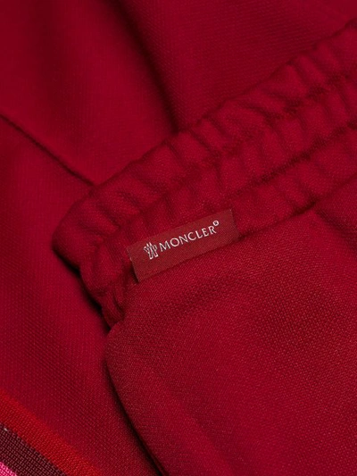 Shop Moncler Bootcut Joggers In Red