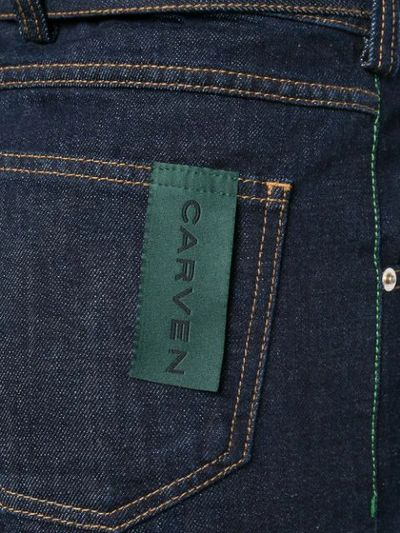 Shop Carven High Waisted Jeans - Blue