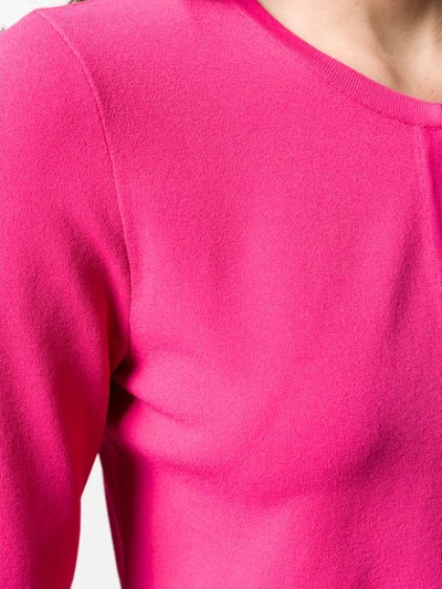 Shop Antonino Valenti Cropped Cardigan In Pink