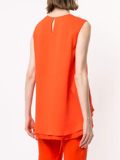 Shop Sies Marjan Tiered Hem Blouse In Orange