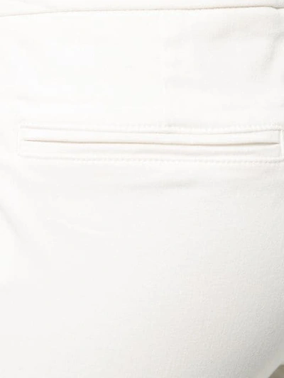 Shop Eleventy Slim-fit Trousers In White