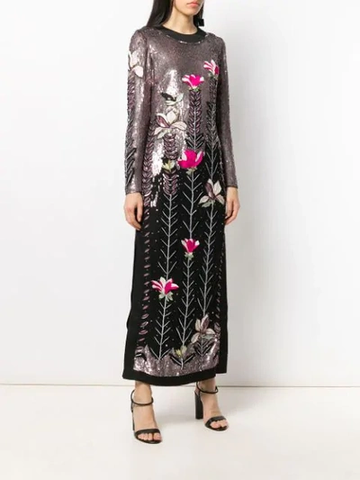 Shop Temperley London Magnolia Maxi-dress In Black