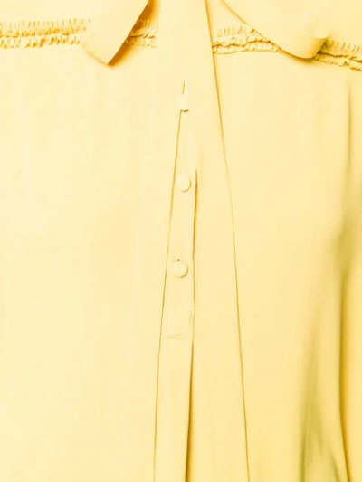 Shop N°21 Long-sleeve Flared Shirt Dress In 3268 Giallo