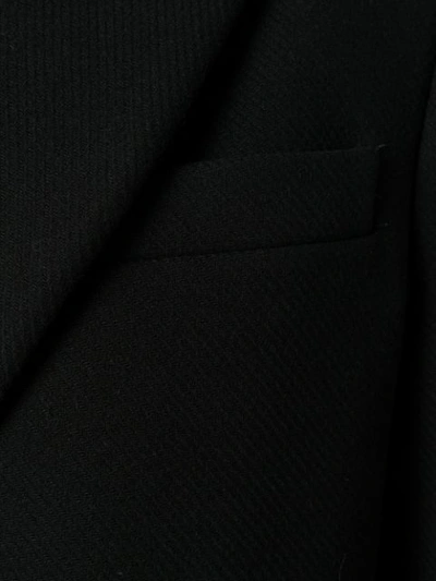 Shop Stella Mccartney Single Button Peaked Coat In Black