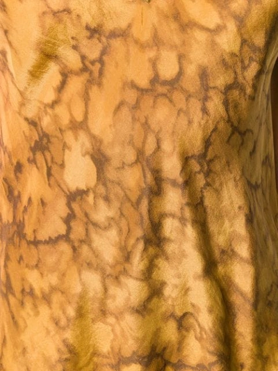 Shop Mes Demoiselles Marbled Effect Slip Top In Brown