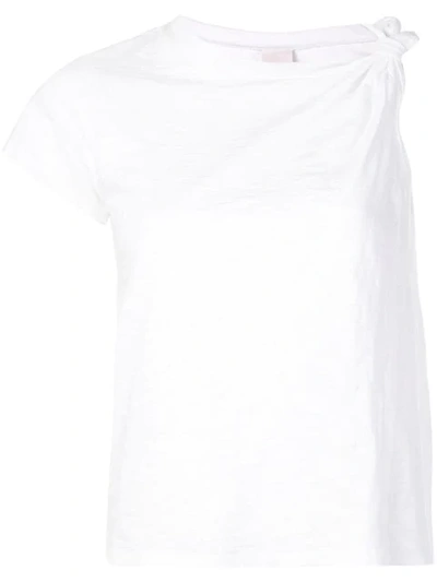 Shop Cinq À Sept Audra One Sleeve T-shirt In White