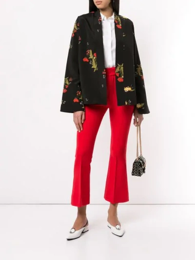 Macgraw Cognac Robe Coat In Black