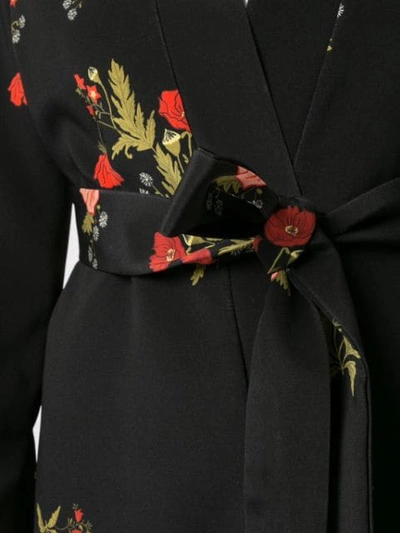 Macgraw Cognac Robe Coat In Black