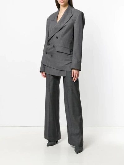 Shop A.f.vandevorst Flared Tailored Trousers In Grey