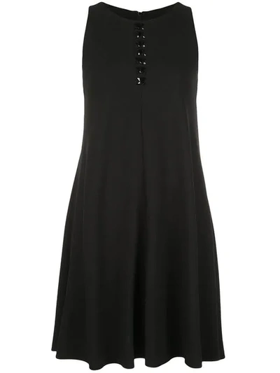 Shop Akris Short Sleeveless Dress In Black