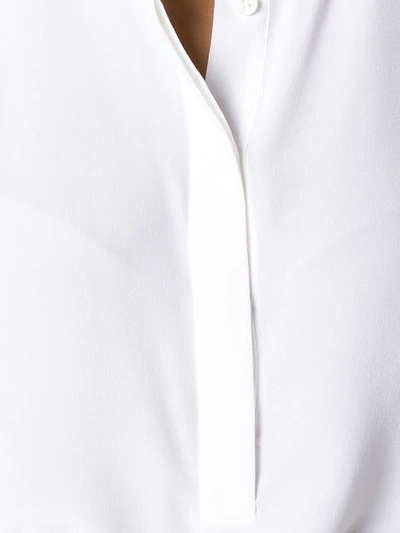 Shop Equipment Collarless Blouse In White