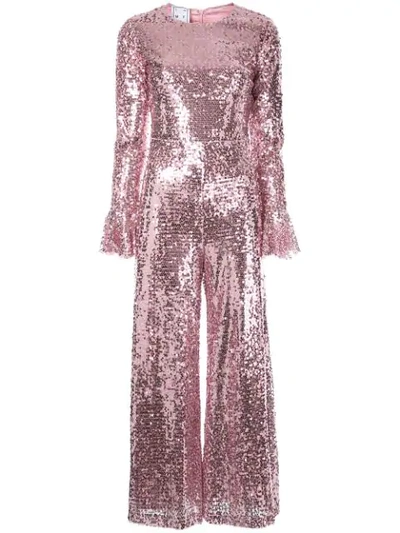 Shop In The Mood For Love Nichol Jumpsuit - Pink