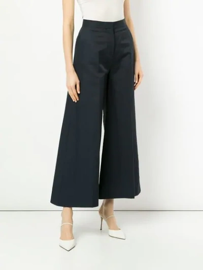 Shop Stella Mccartney Wide-leg Trousers In Blue