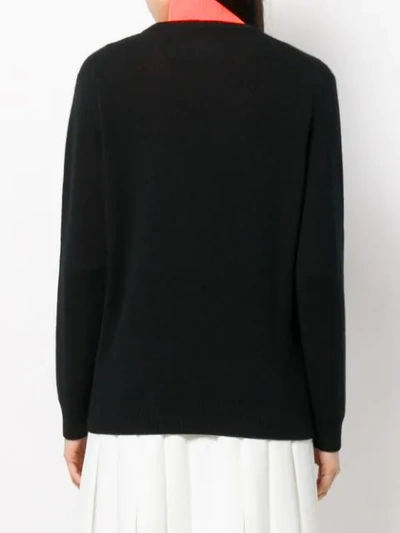 Shop Iceberg Cashmere Logo Sweater In Black