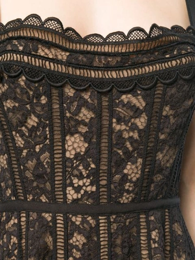 Shop Elie Saab Sheer Lace Dress - Black