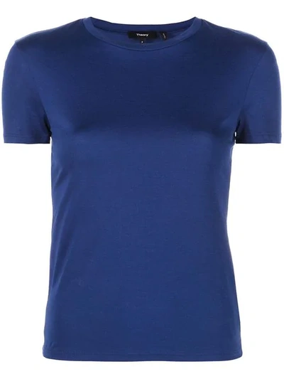 Shop Theory Plain T In Blue