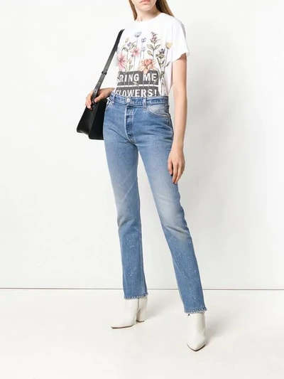 Shop Re/done X Levi's Straight Leg Jeans In Blue