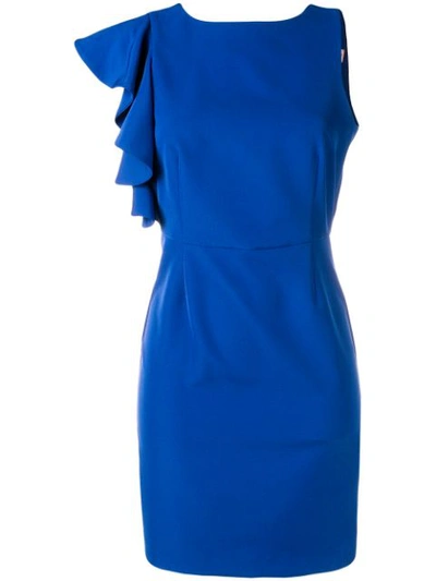 Shop Blugirl Fitted Mini Dress In Blue